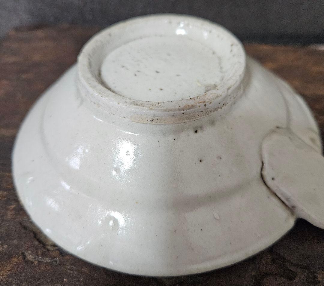 珍品❗】李朝　李朝民芸　青華白磁　取手付　灯火器　たんころ　燭台　行灯　灯り道具