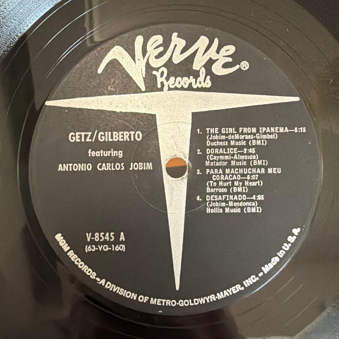Getz / Gilberto V-8545 MONO USオリジナル
