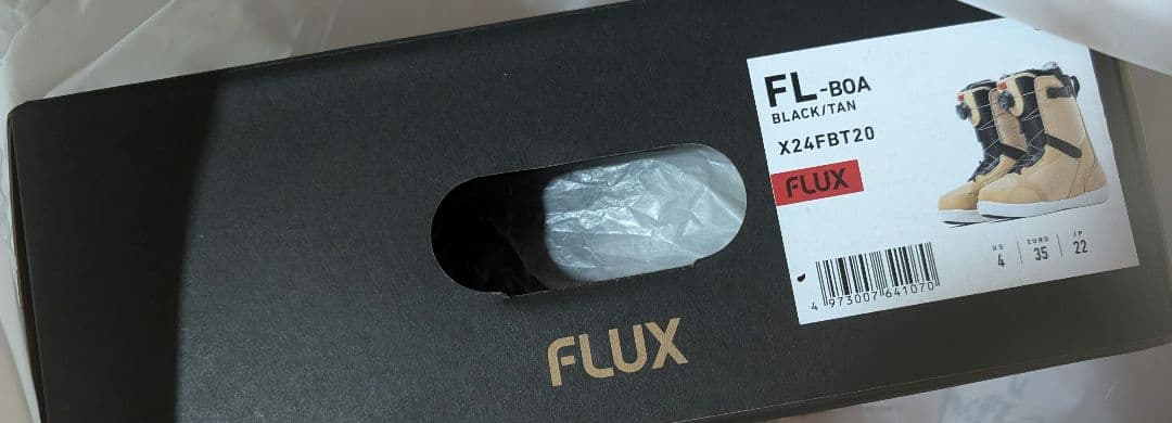 FLUX FL-BOA スノーボードブーツ ベージュ22cm　新品未使用