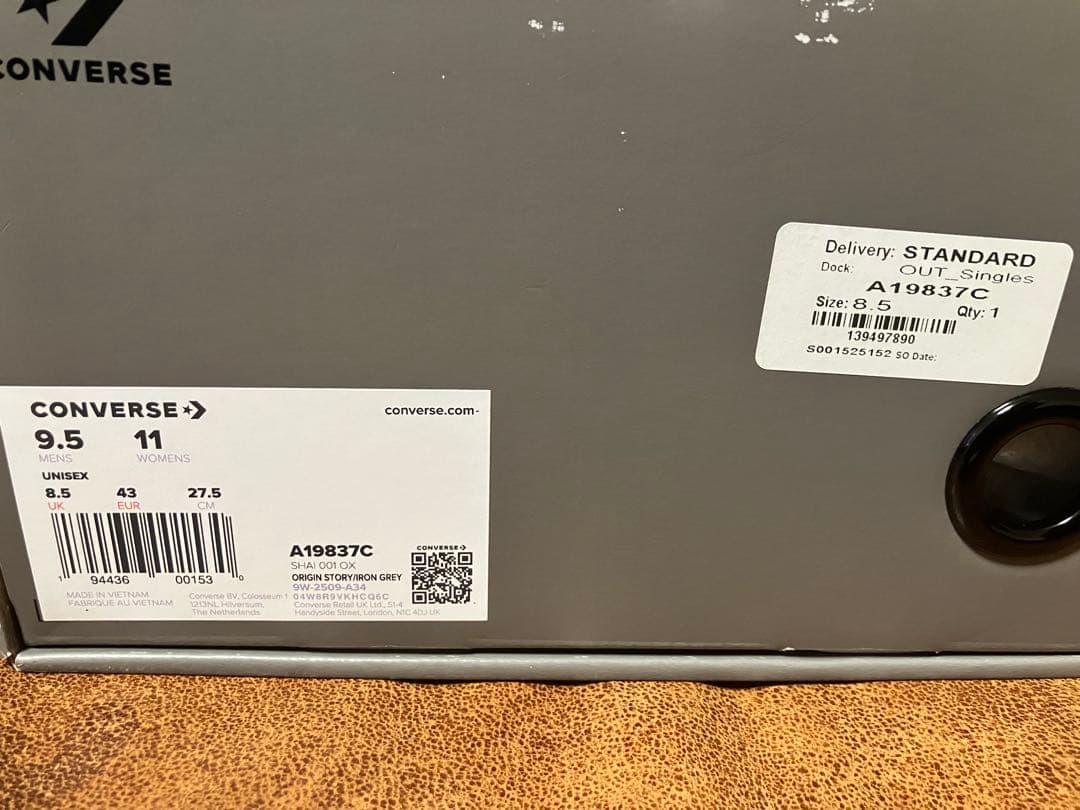 CONVERSE SHAI 001 'ARES GRAY' コンバース シェイ