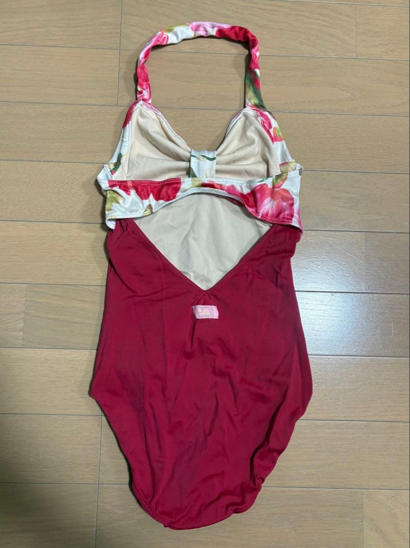 stina 花柄レオタード 赤 Pサイズ