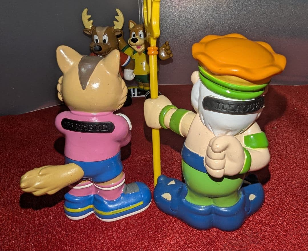 ジャンク Jリーグ マスコット 人形 ソフビ貯金箱 フィギュア 14体