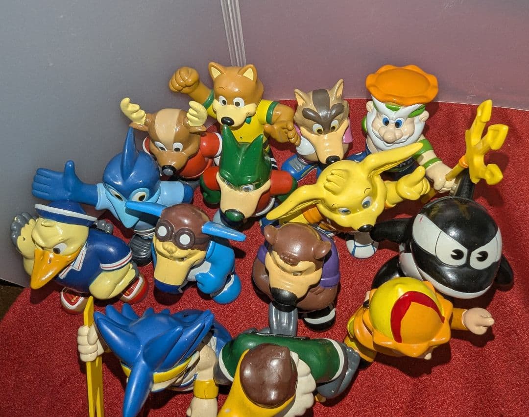 ジャンク Jリーグ マスコット 人形 ソフビ貯金箱 フィギュア 14体