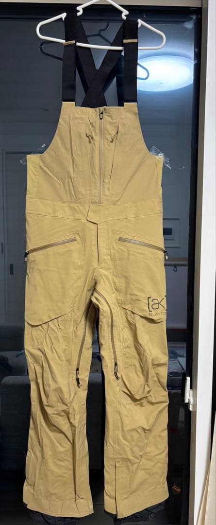 Burton[ak]スノーボード ビブパンツ メンズ GORE-TEX ベージュ