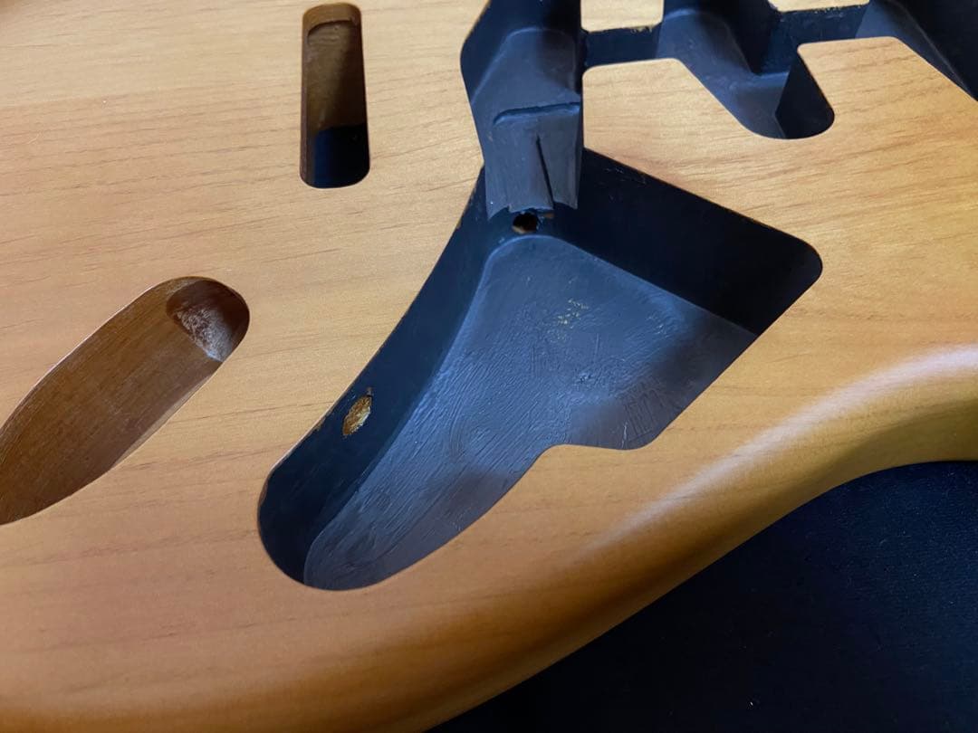 ストラトキャスター2ピースボディNo2サテン塗装ビンテージネイチャーカラー