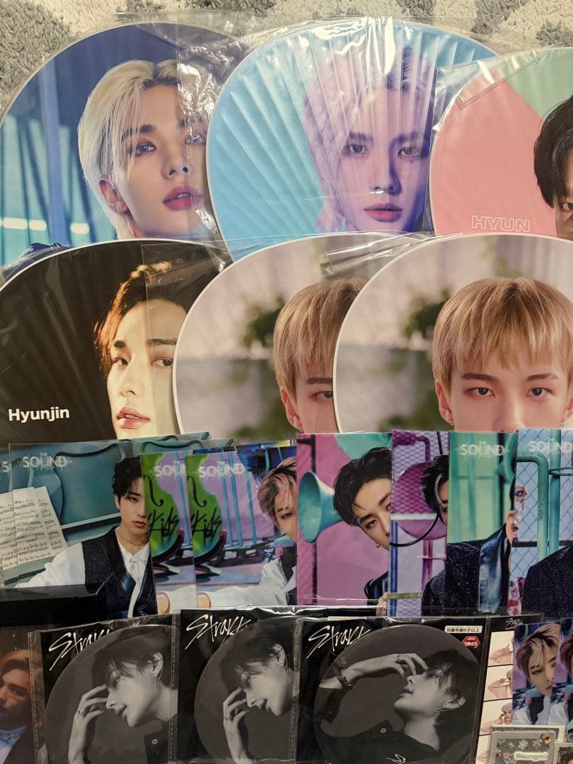 Stray Kids ヒョンジン アクスタ 缶バッジ うちわ グッズ まとめ売り