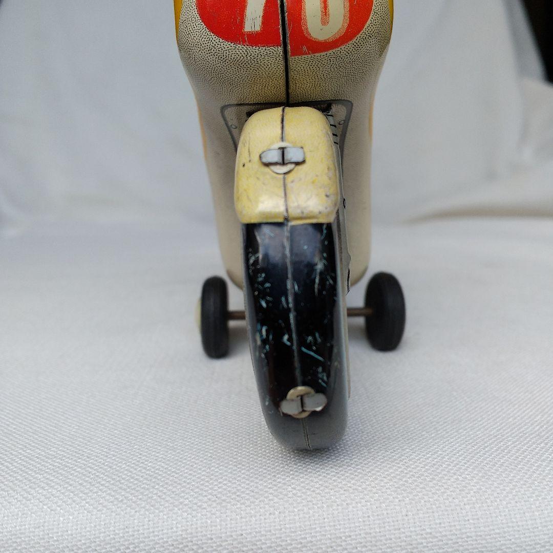 オートバイ ブリキ レーサー No.10 バイク レトロ ビンテージ 古い 玩具