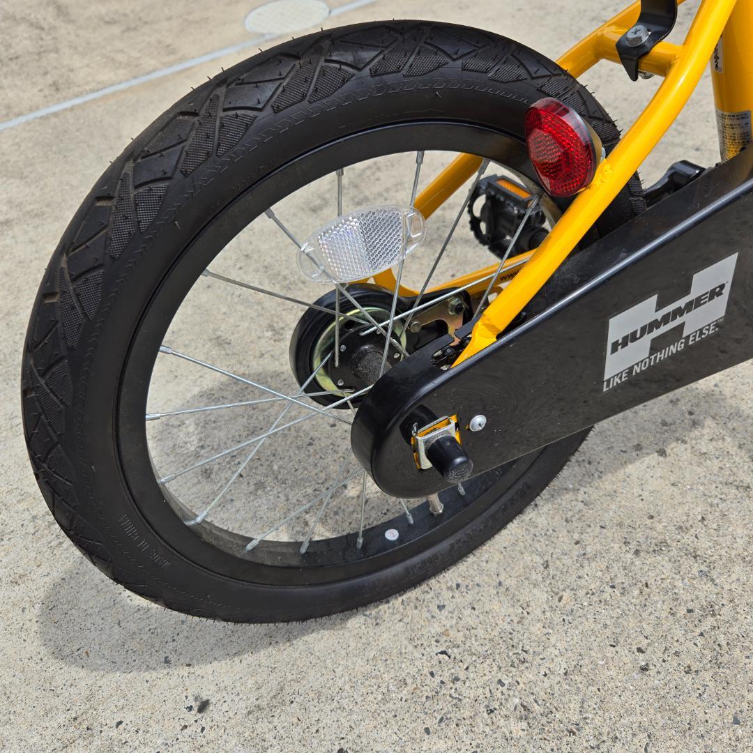 【引取り限定】HUMMER 子供用自転車 16インチ 前カゴ付き