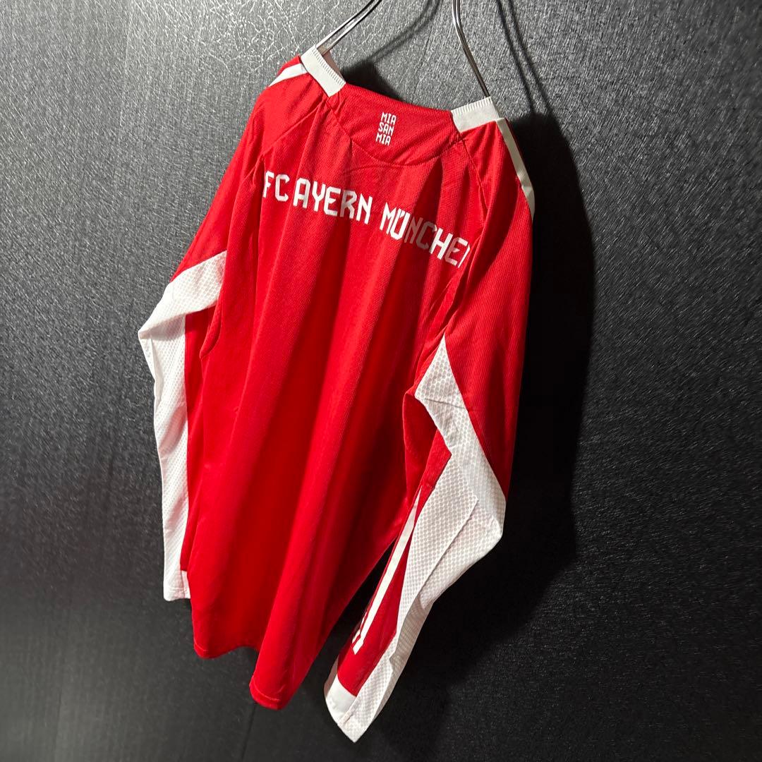 【★バイエルン】 adidas サッカー 最新 ユニフォーム 長袖 赤 2XL