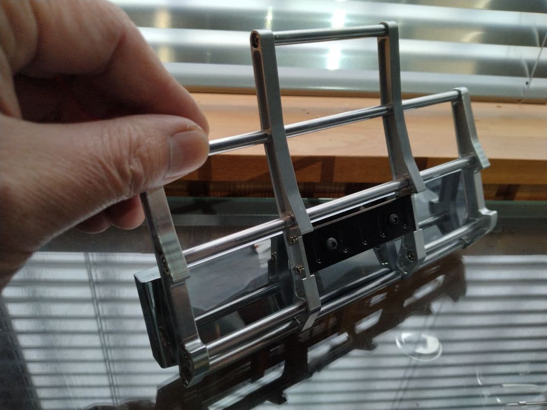 【新品】タミヤ1/14キングハウラー系 金属製バンパー前後セット