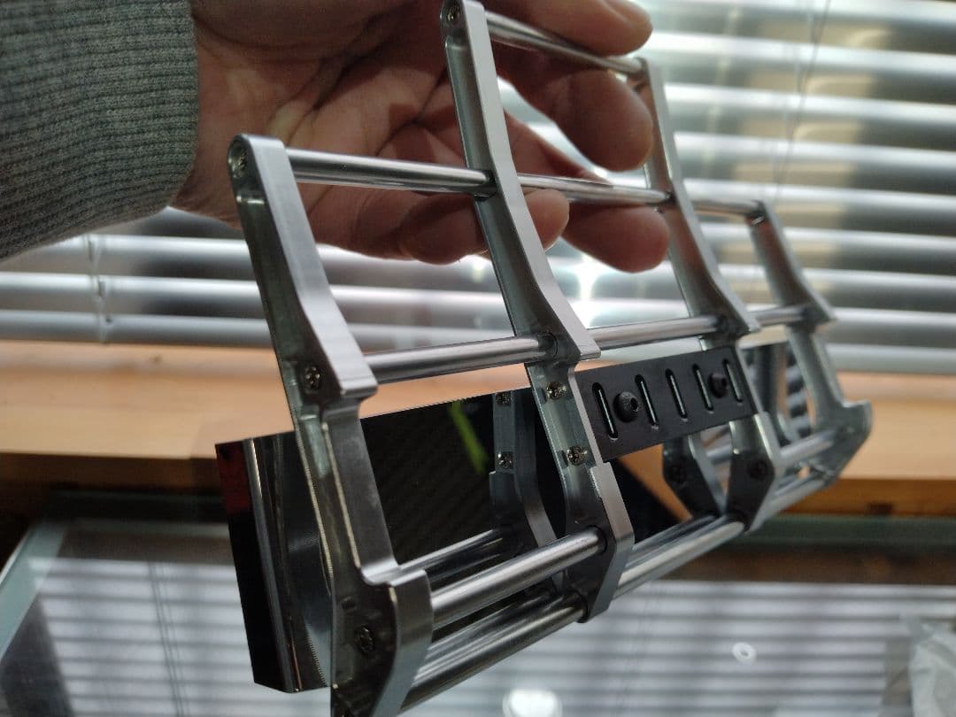 【新品】タミヤ1/14キングハウラー系 金属製バンパー前後セット