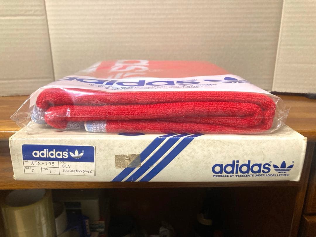 80年代 ビンテージ 日本製 デサント アディダス 大型タオル レトロ 当時物