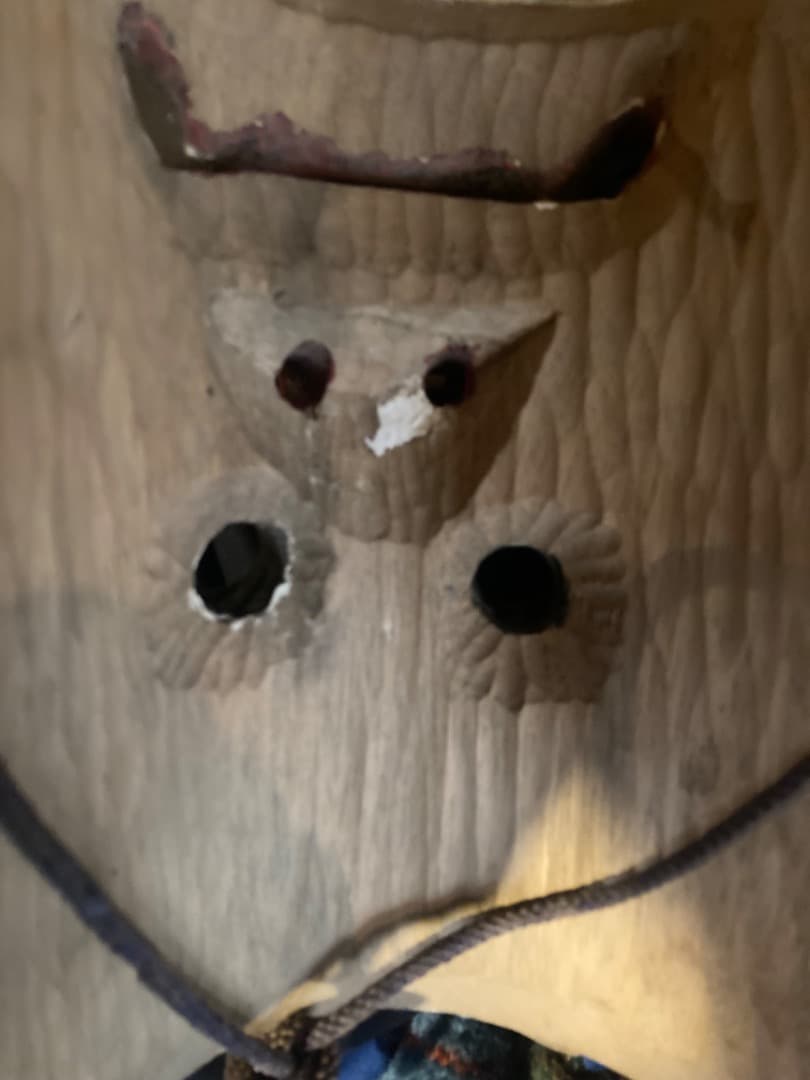 神楽面 色彩にカケあり