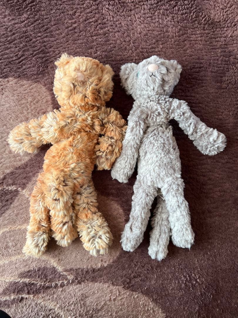  ぬいぐるみ 茶色と灰色