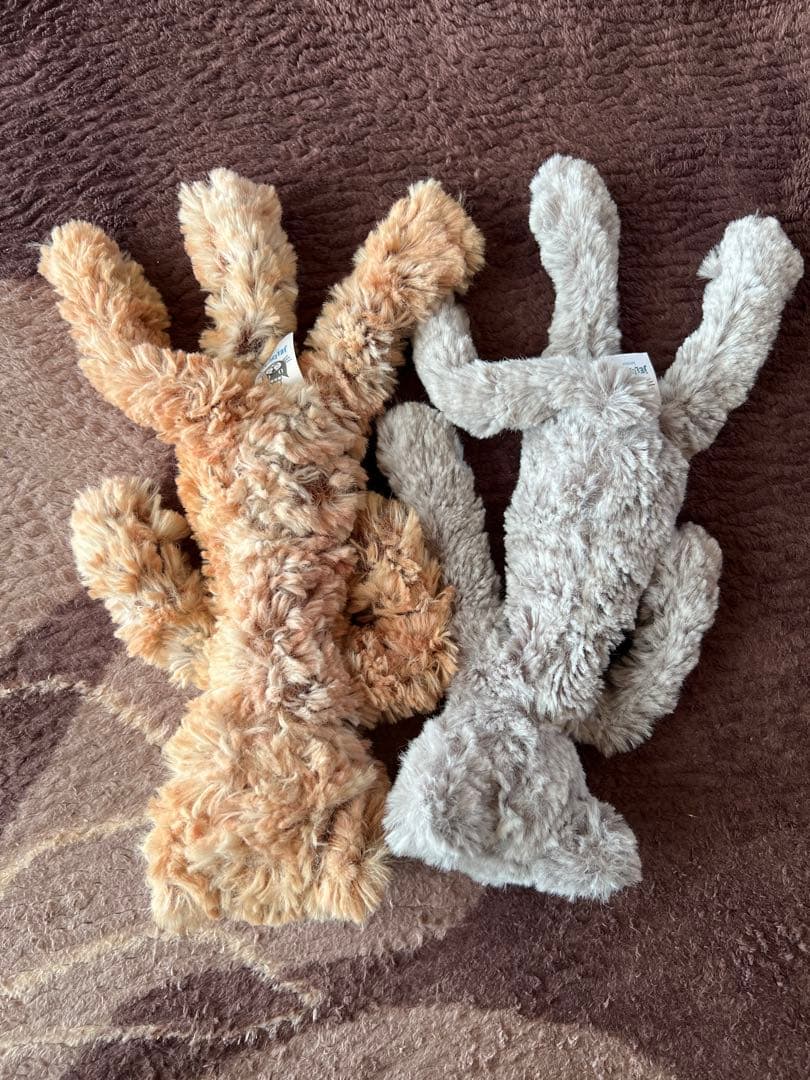  ぬいぐるみ 茶色と灰色