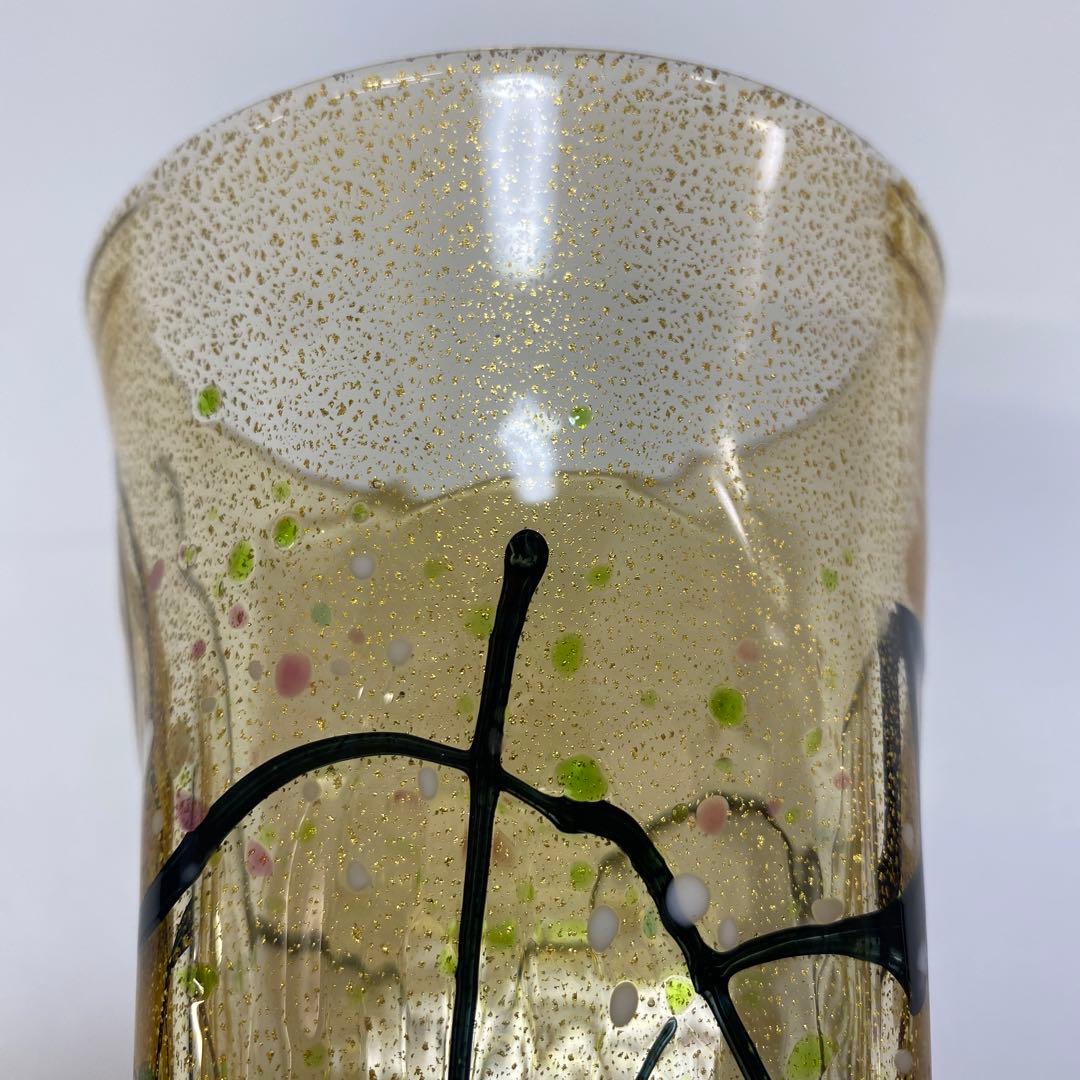 グラスアート　クロキ　黒木国昭　光琳　グラス　タンブラー　1客　金彩　水割り