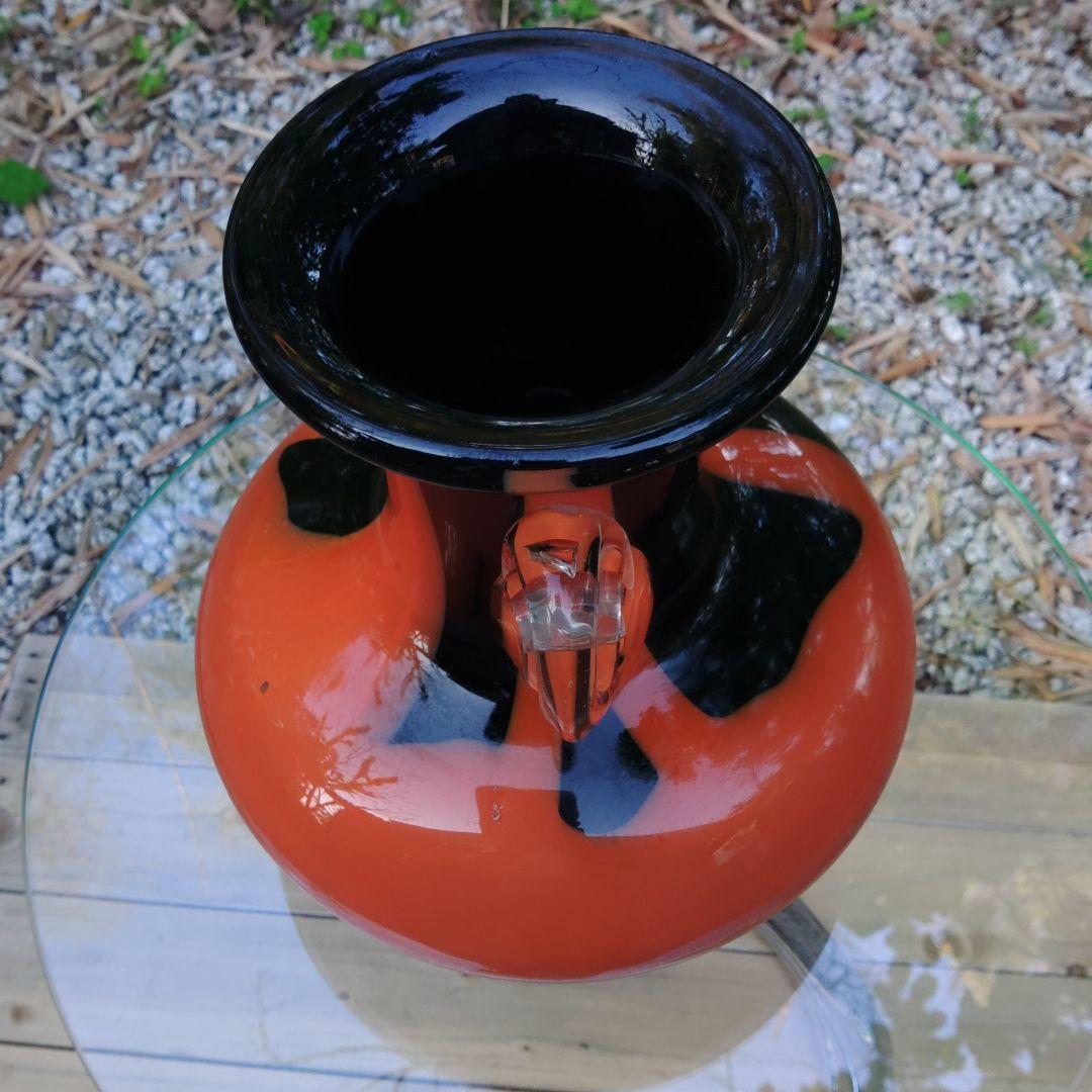 硝子花瓶　カメイガラス　工芸ガラス