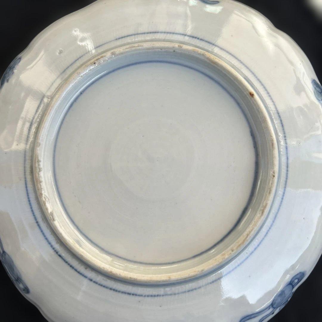 古伊万里　染め錦金彩皿　7寸×2枚。