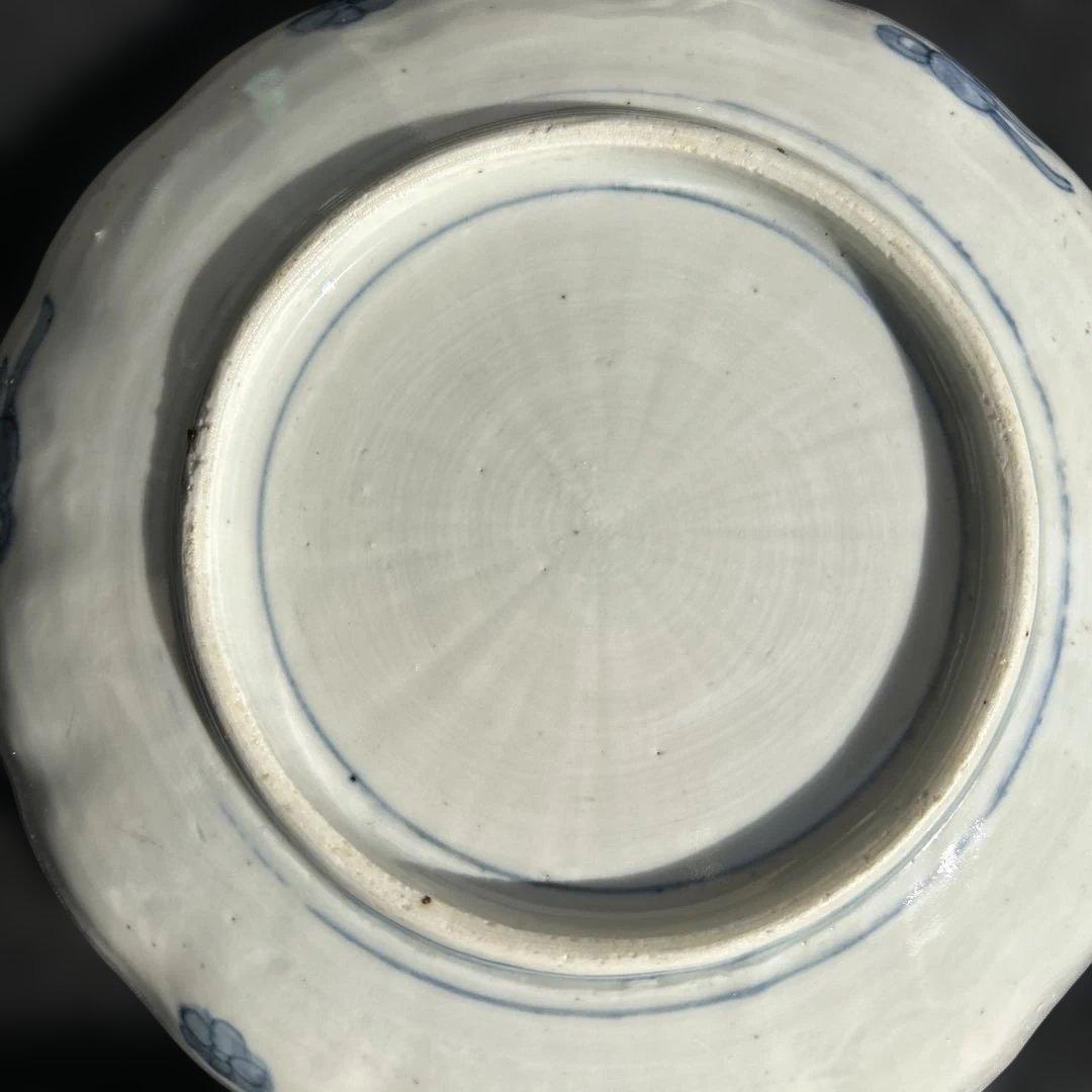 古伊万里　染め錦金彩皿　7寸×2枚。