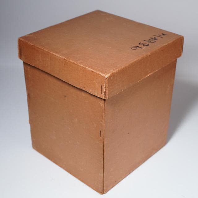 佐久間勝山　三島四方水指　共箱　茶道具　万古焼　松古窯　玄々斎好写