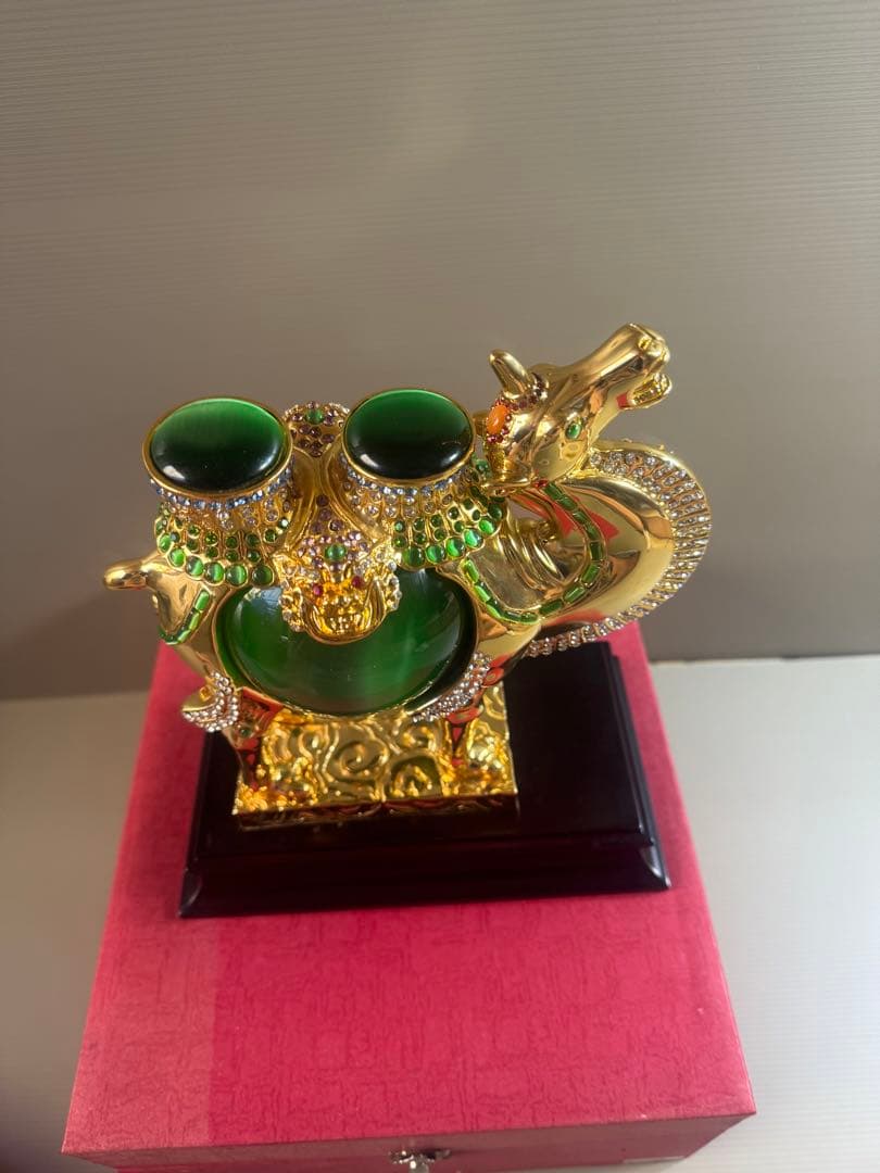 1542 中国美術 りゅうきんらくだ 流金駱駝 金メッキ ラクダ 奮門開拓　2客