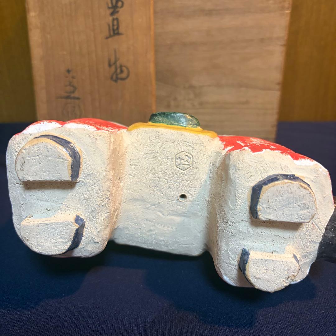 5代目　清水六兵衛　馬　置物　共箱付き　干支　お正月 昭和レトロ 時代物 京焼