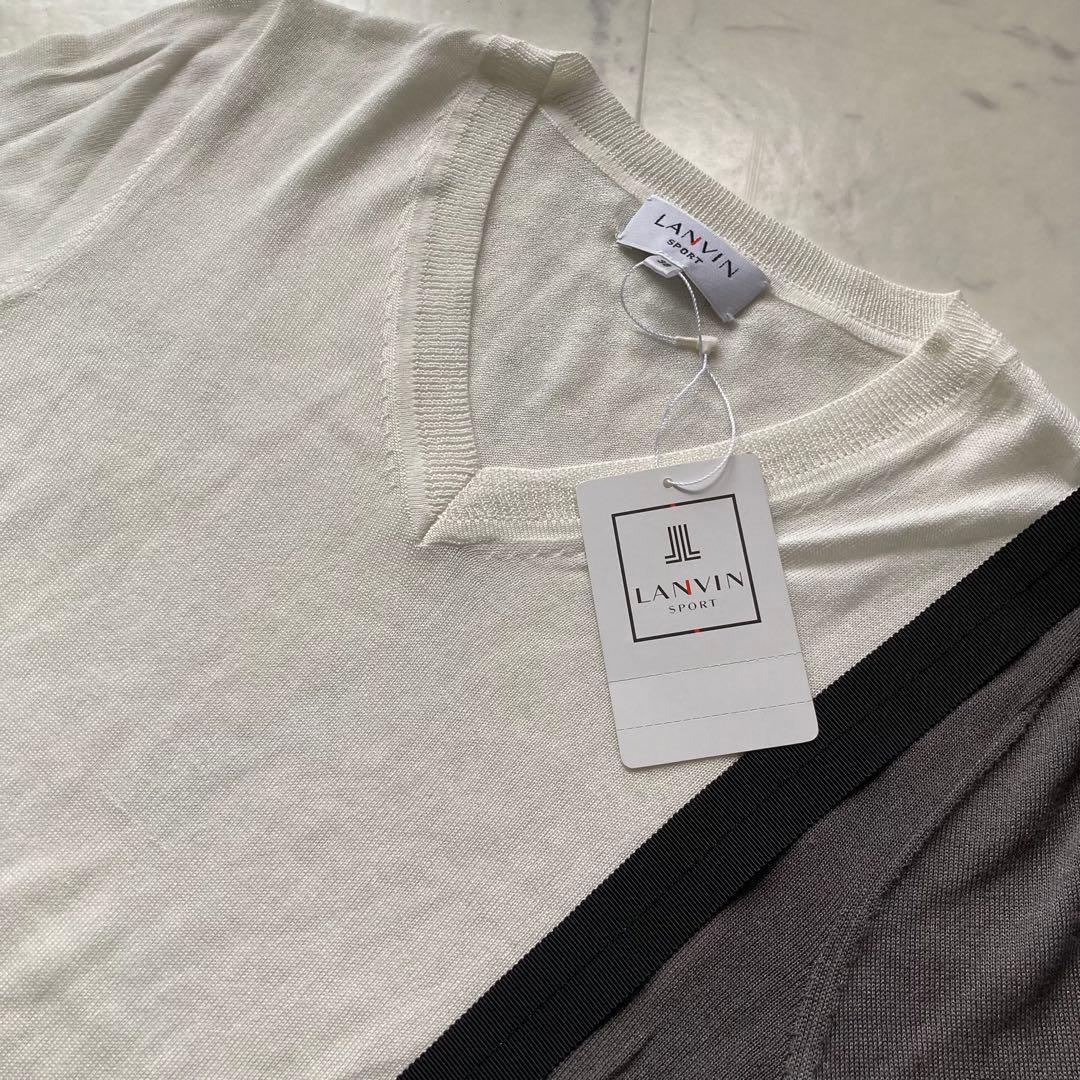 定価38500円【新品】レディース38ランバンスポール リボン付きニット