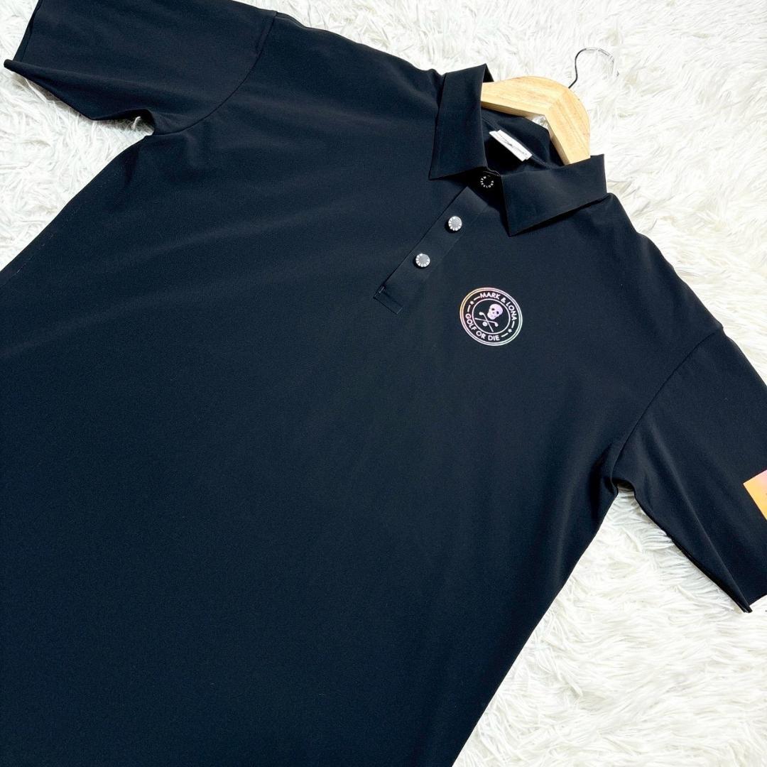 2023年モデル MARK&LONA GOLF ブラック ポロシャツ 46サイズ