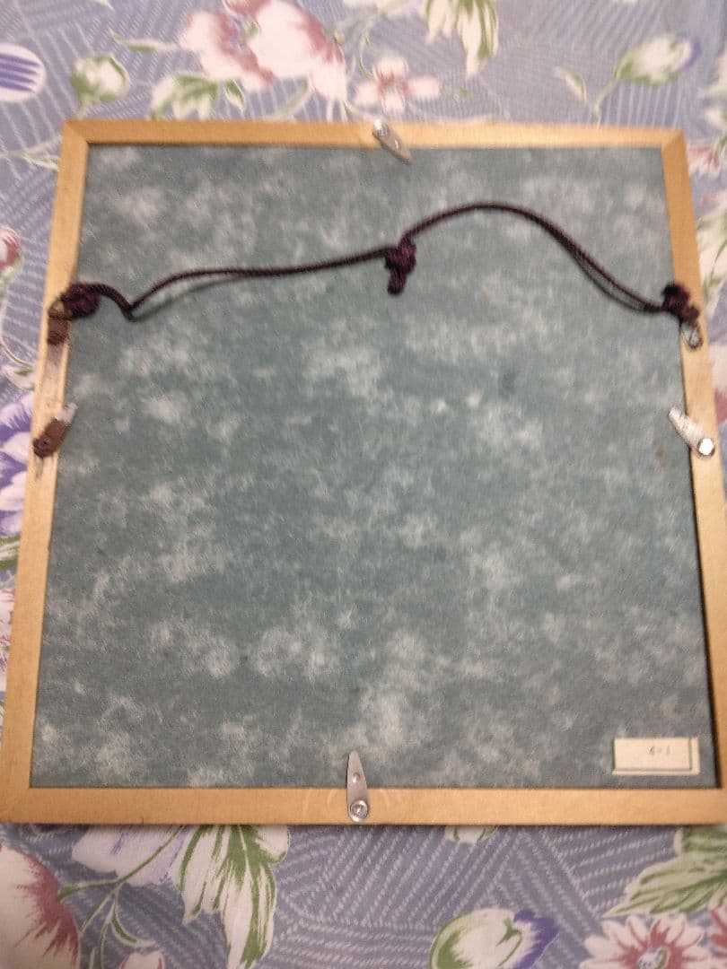 【ジモティー購入】和紙工芸品 淡い色彩の癒し 額付き