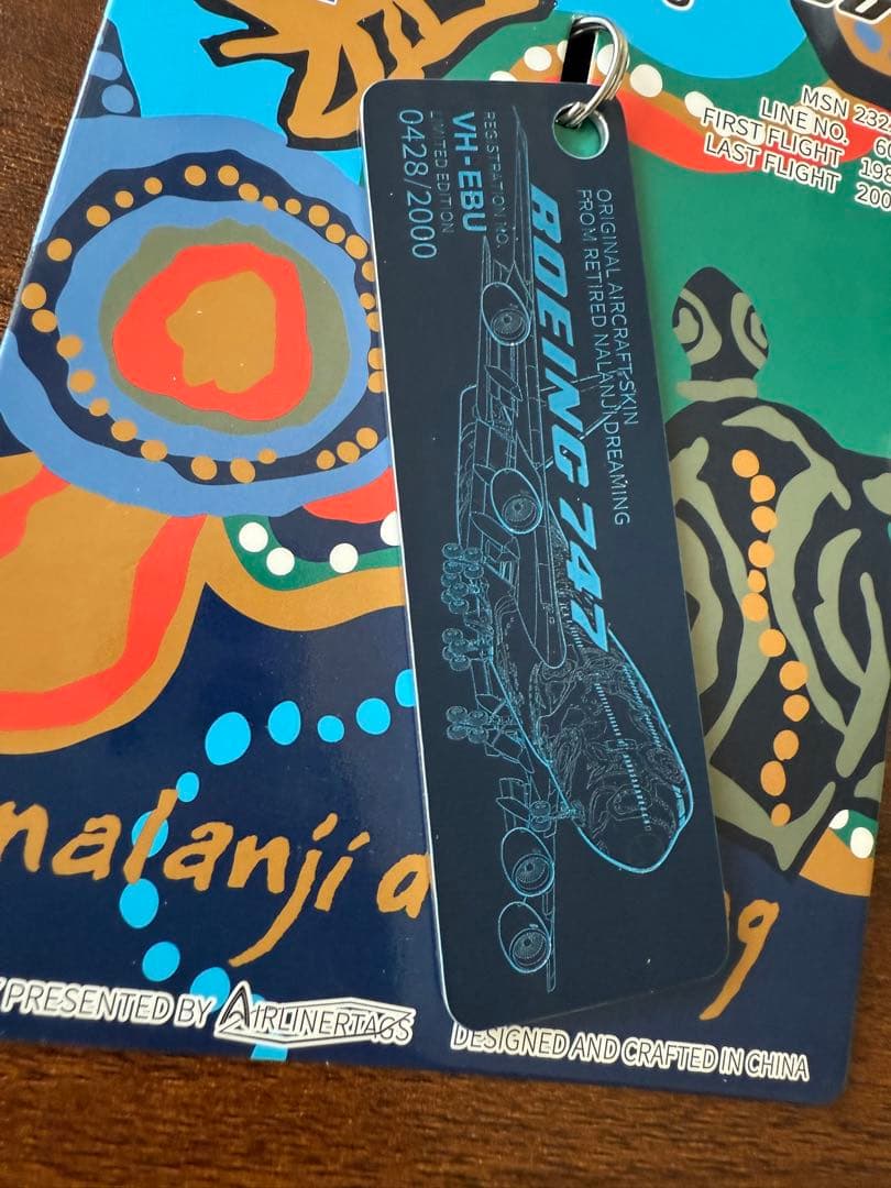 カンタス航空 Airlinertags B747-300 誕生日番号0428