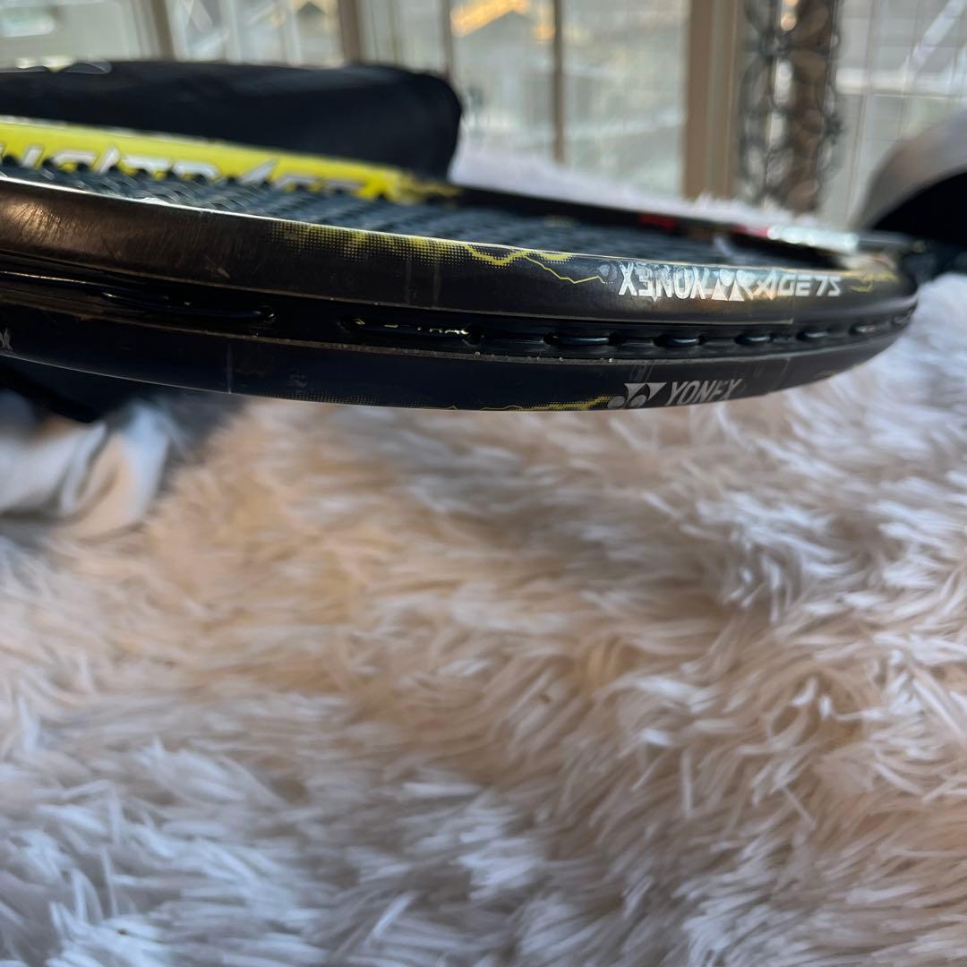 美品 ソフトテニスラケット ボルトレイジ70s YONEX ブラック/イエロー