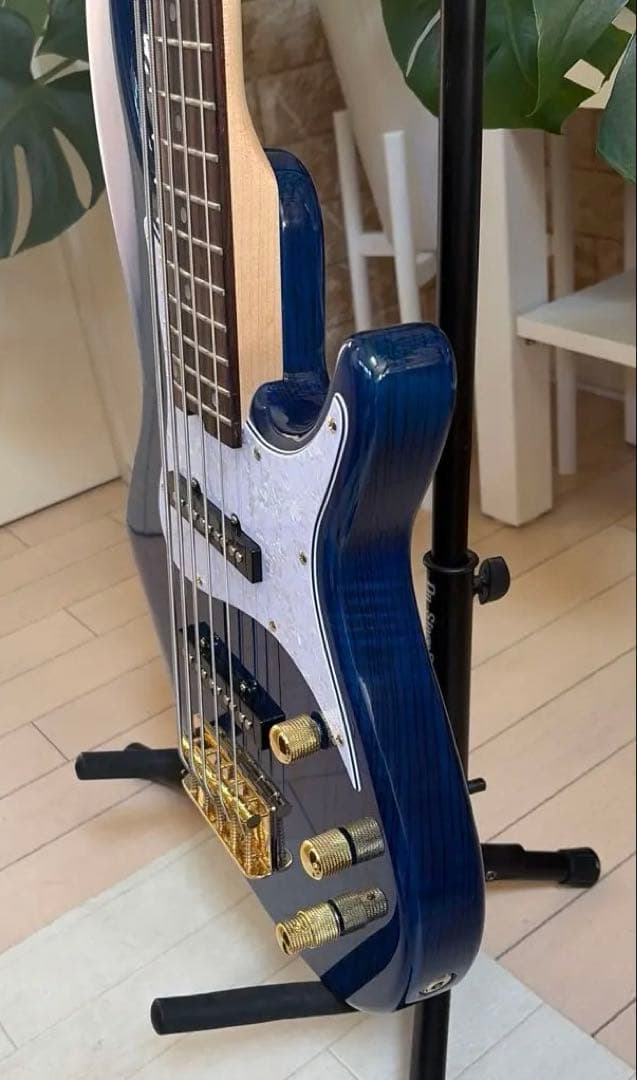 ❤️AriaProII RSB-42AR 5弦ベース 美品 チューナー ストラップ