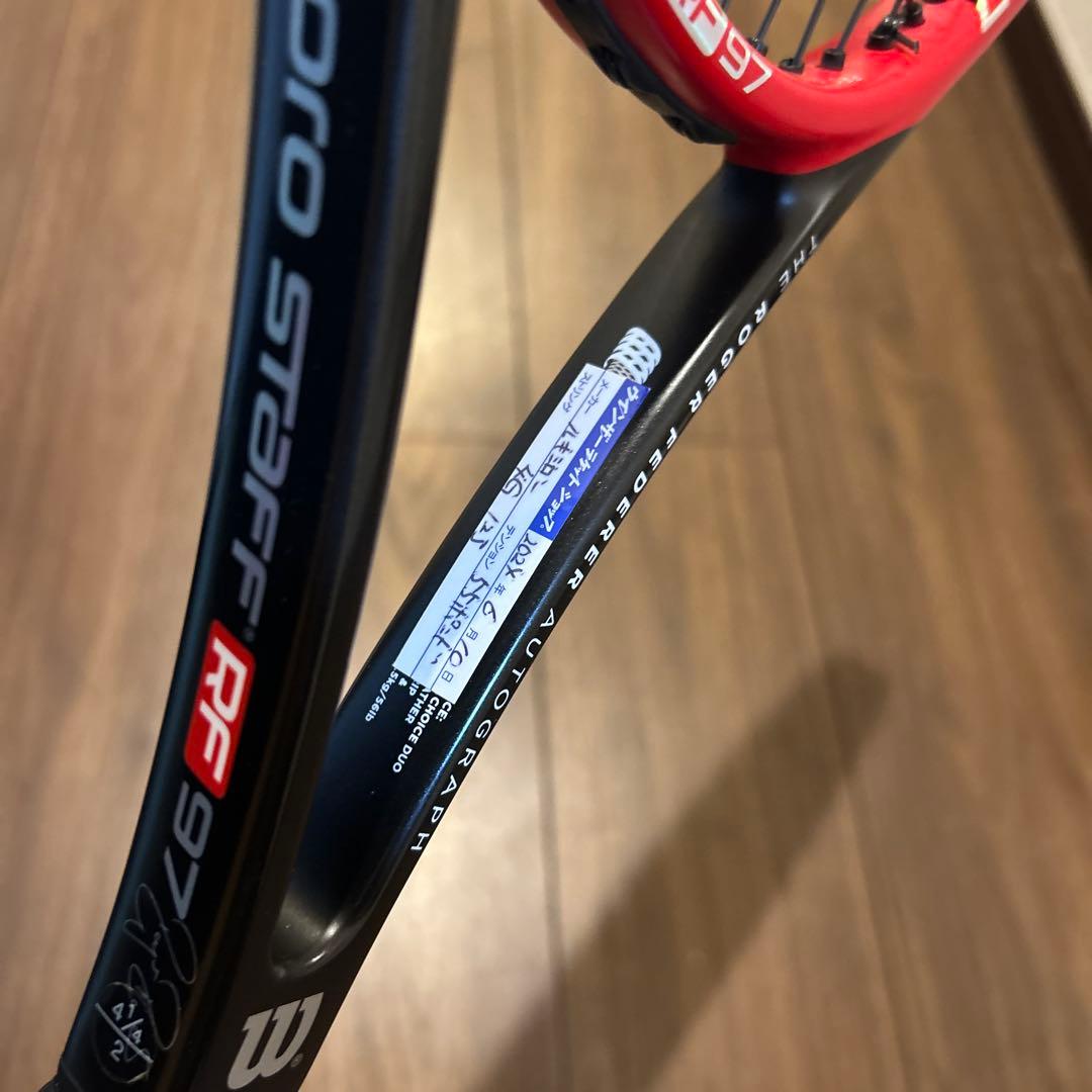 激レア　フェデラーオートグラフWilson Pro staff RF97 V10