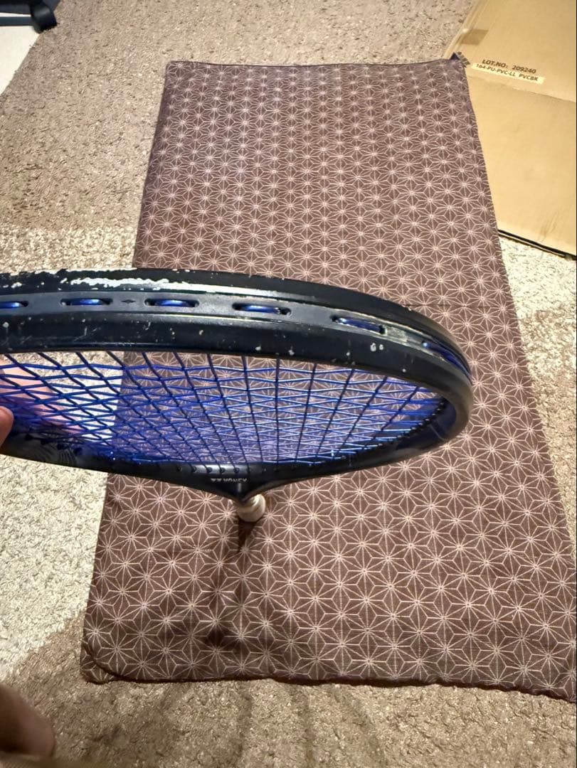 YONEX 軟式テニスラケット 黒/青