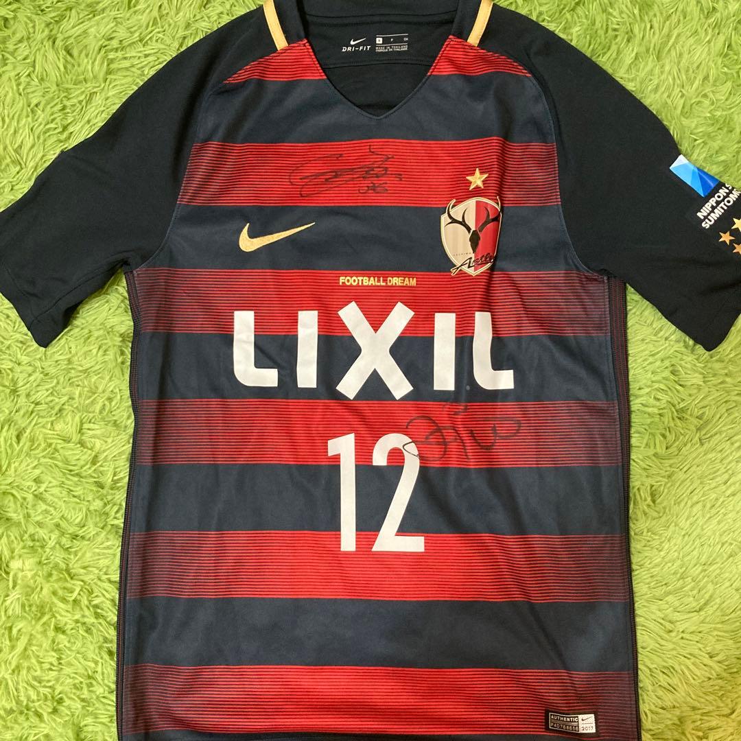 月末終了 最終値下げ 鹿島アントラーズ ジーコ 上田綺世 サインユニ Sサイズ