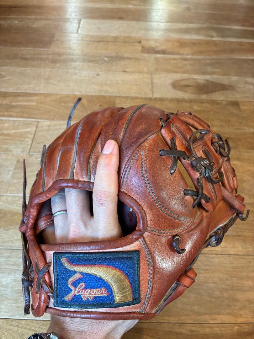 久保田スラッガー KSN-25SE 軟式野球 グローブ オレンジ　辻とじ　クボタ