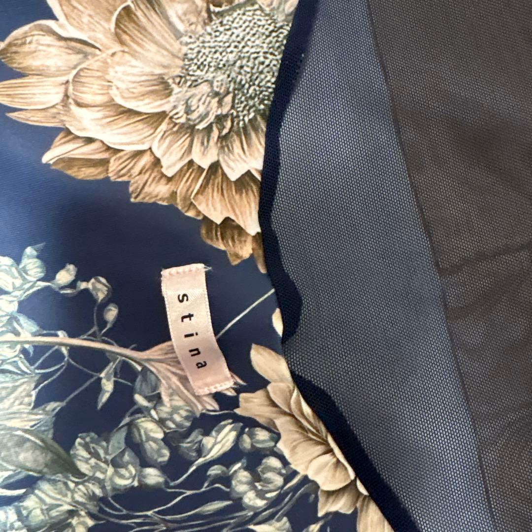 stina 花柄 ネイビー レオタード