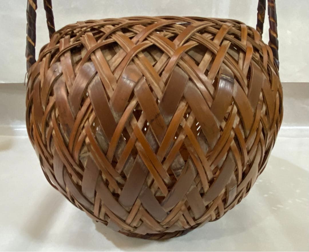 茶道具　花籠　骨董　フラワーベース