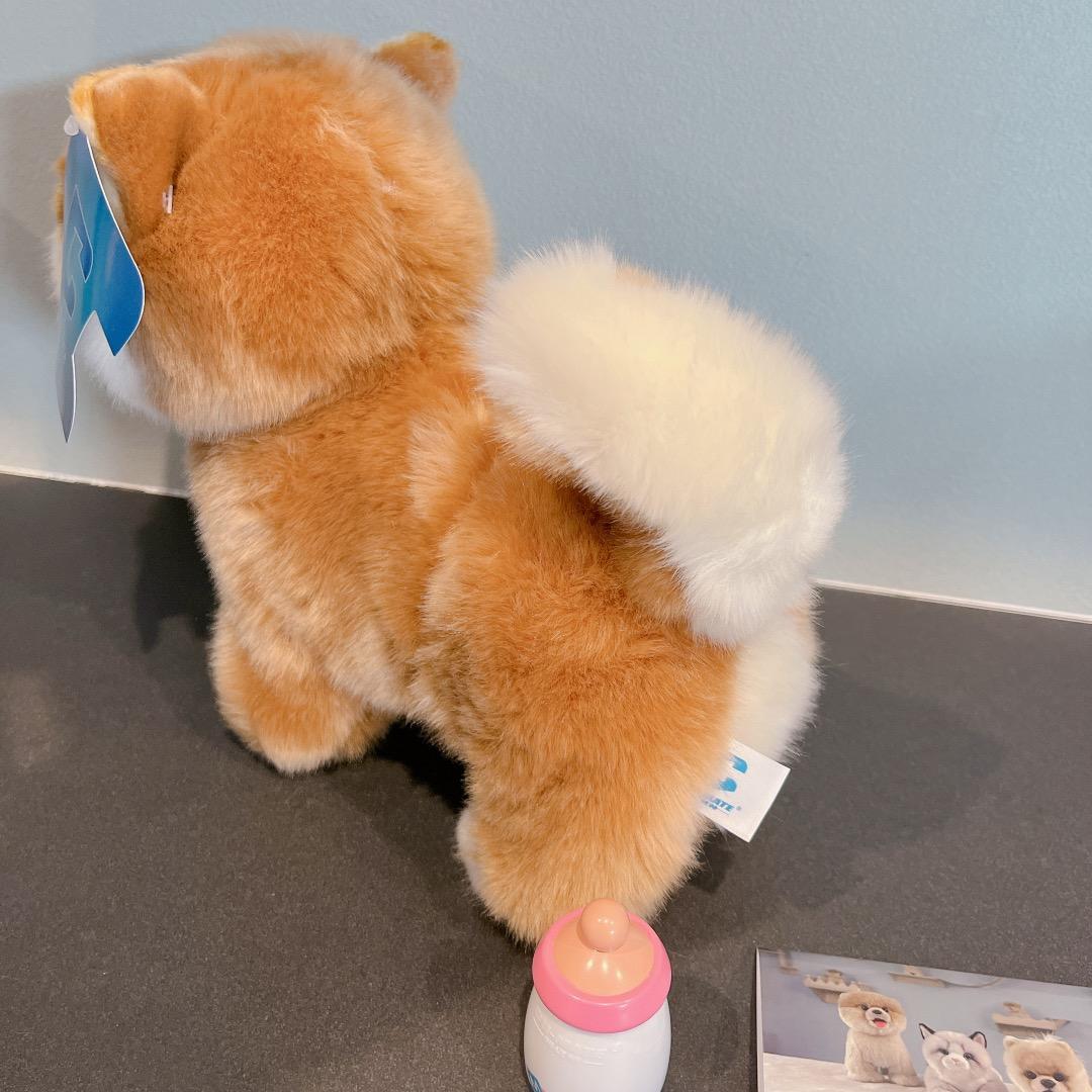 ✦電子ウォーキング 秋田犬 ぬいぐるみ 歩くおもちゃ 吠える 電池 鳴く