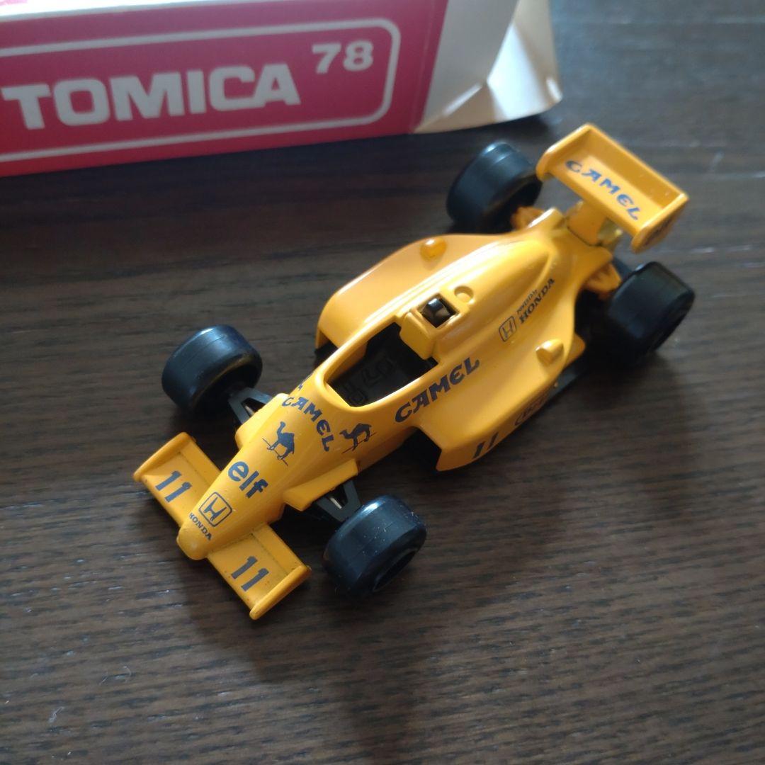 トミカ F1 4台 (ウィリアムズ、ロータス、フェラーリ、フットワーク)未使用