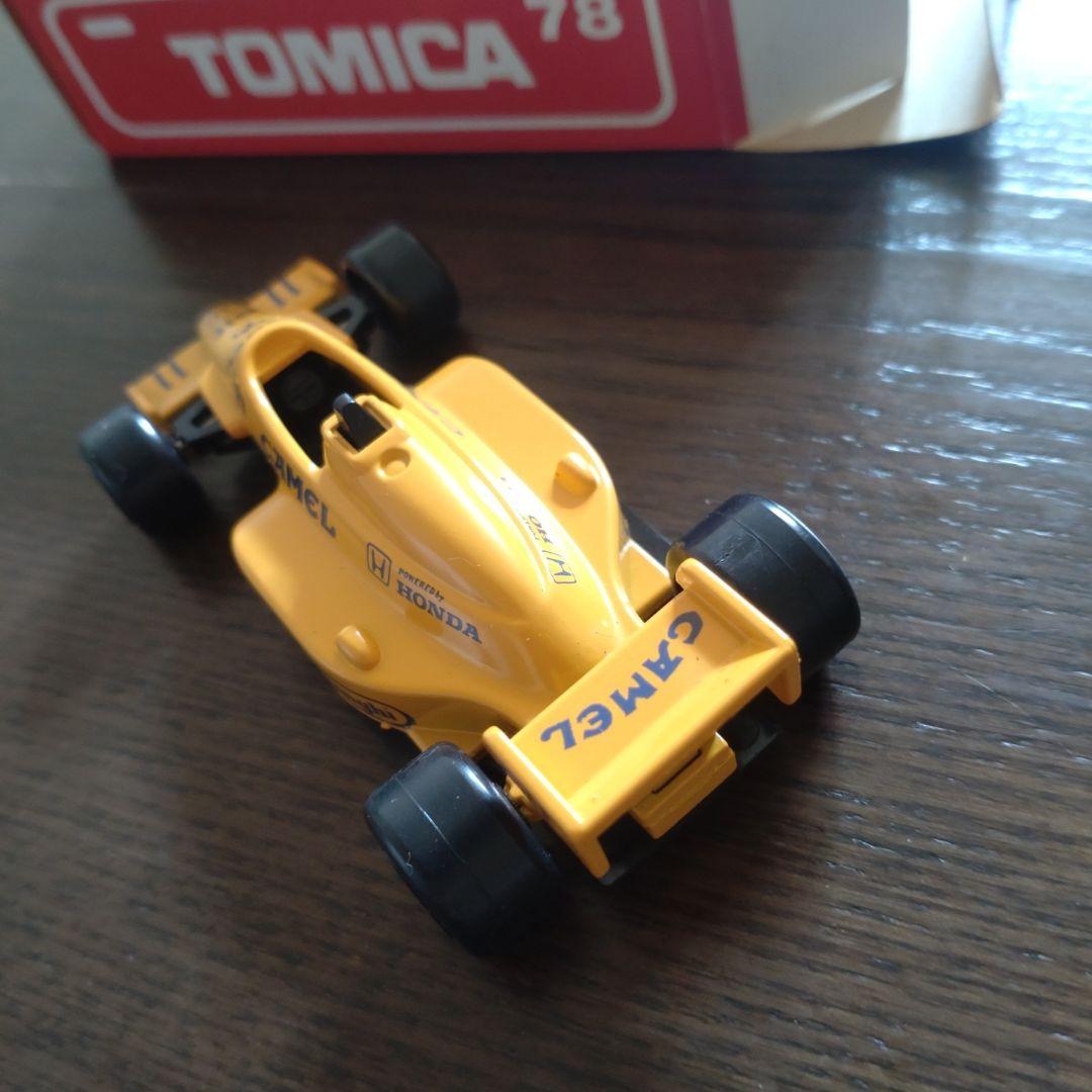 トミカ F1 4台 (ウィリアムズ、ロータス、フェラーリ、フットワーク)未使用