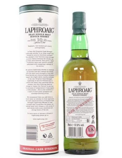 【新品・未開封】ラフロイグ 10年 オリジナルカスクストレングス バッチ 001