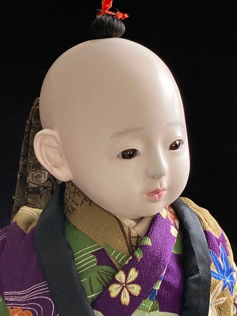 大変作りの良い人形　市松人形　抱き人形　日本人形　54㎝　男の子