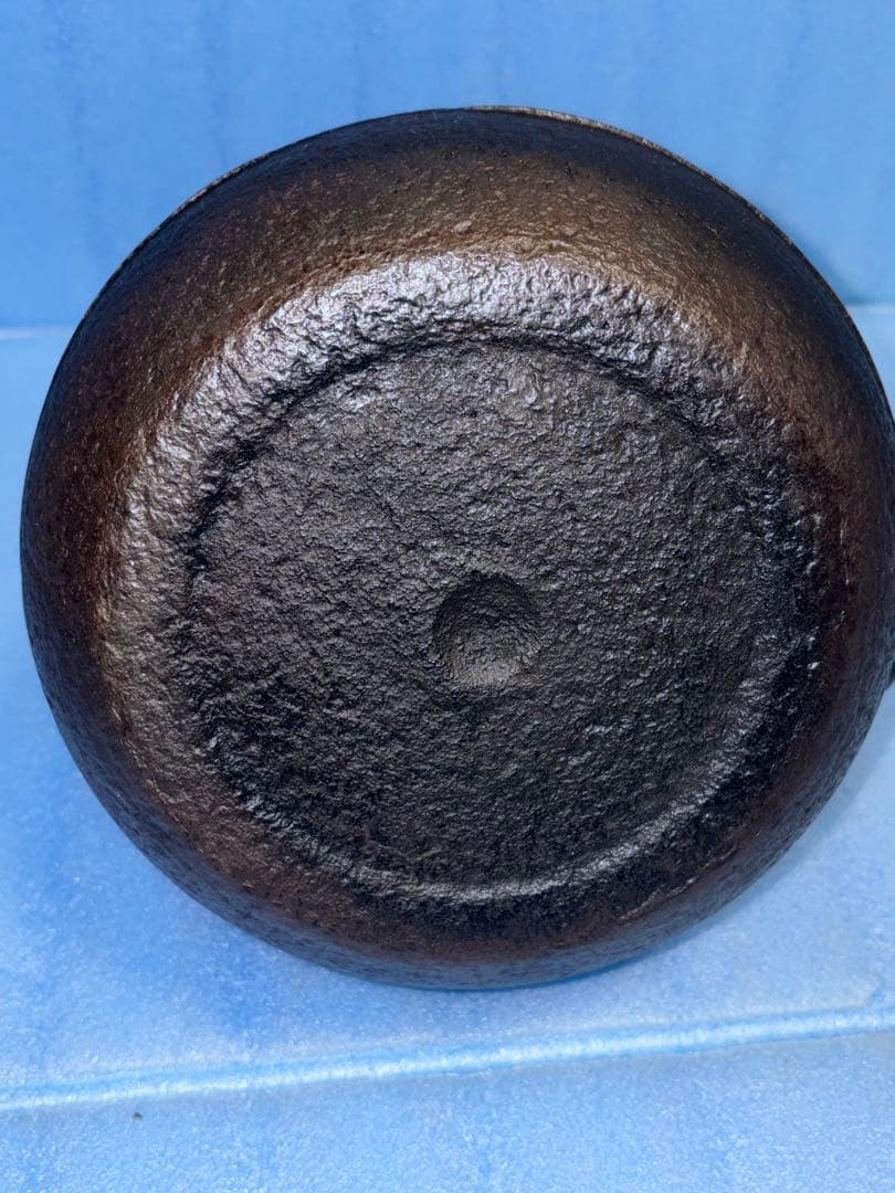 ☆ 人間国宝 釜師「高橋敬典作」粒銀象嵌提手　銀口銀象嵌花丸紋鉄瓶