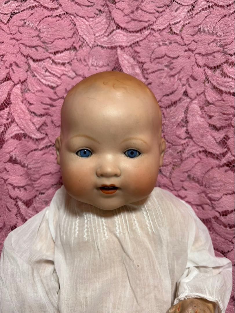 アーモンドマルセル　ベビー　アンティーク　ビスクドール　アンティークドール
