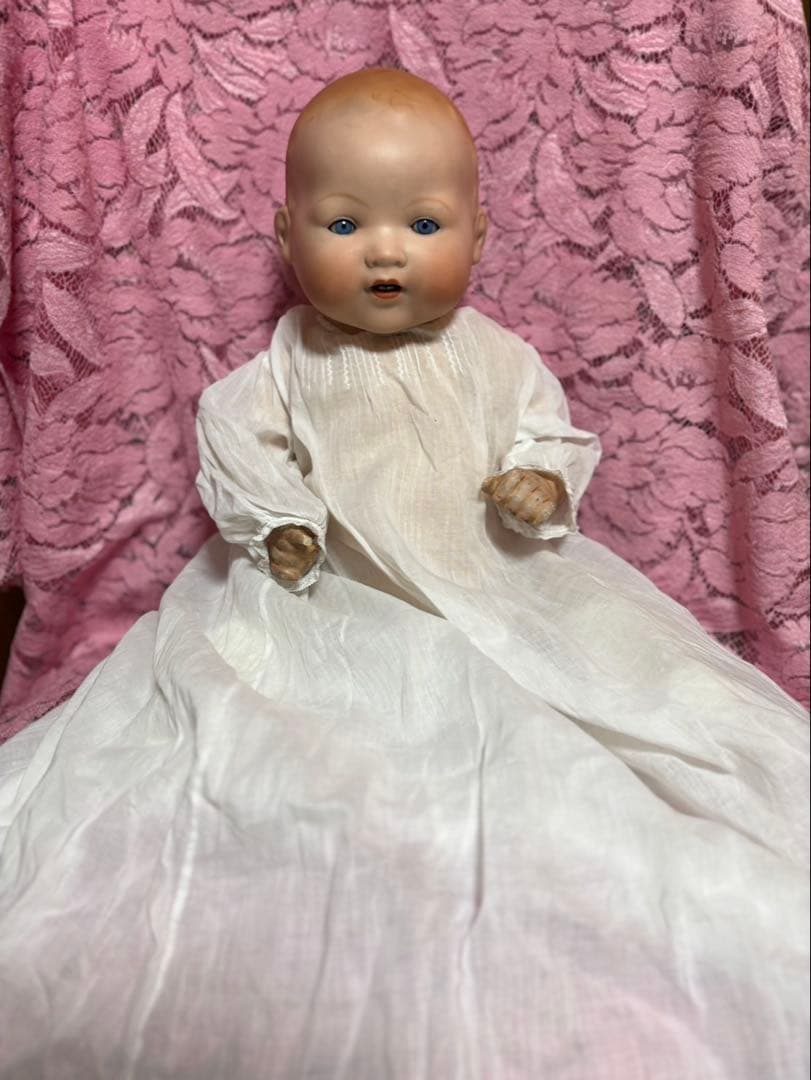 アーモンドマルセル　ベビー　アンティーク　ビスクドール　アンティークドール