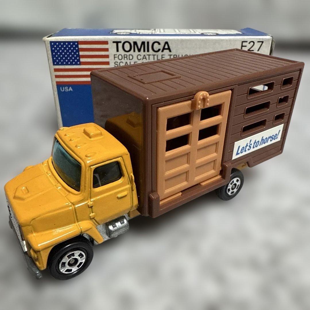 美品レア　トミカ青箱外国車シリーズF27フォードキャトルトラック