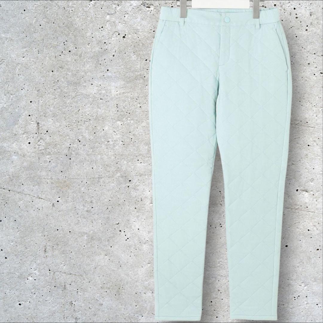 【新品未使用】23区ゴルフ L 高級ダイヤキルト 中綿ベーシックテーパードパンツ
