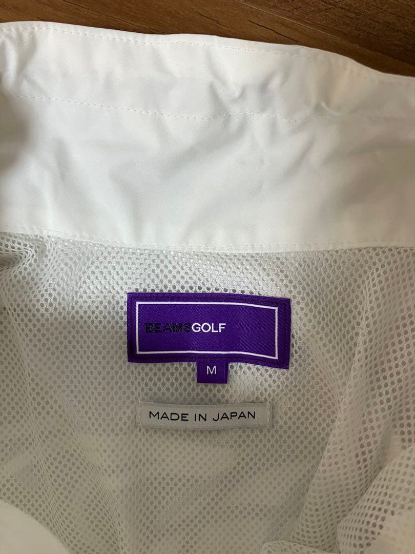 BEAMS GOLF レインウェア セットアップ 上下セット 白 M 美品