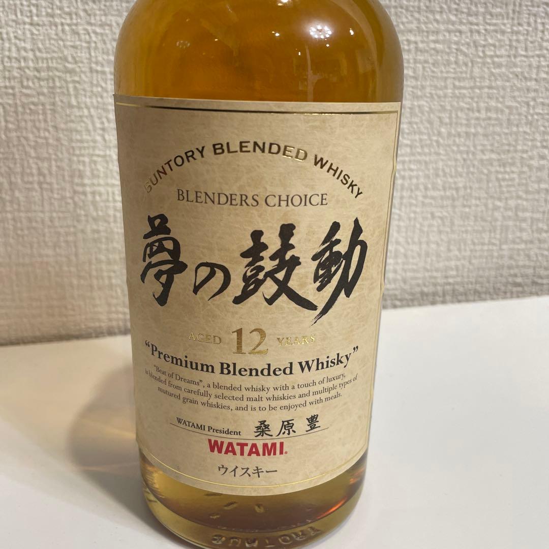 古酒 サントリー プレミアム　レンデッドウイスキー　夢の鼓動 12年　未開封